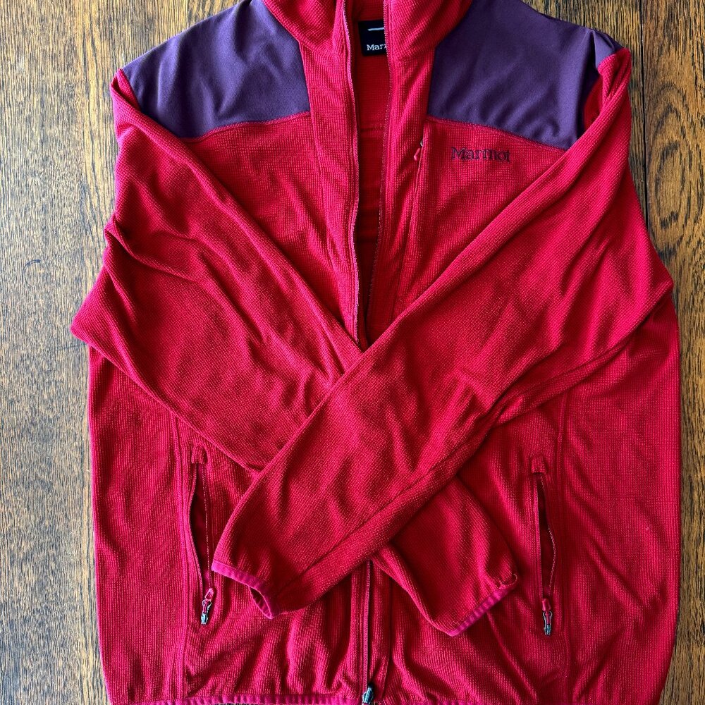 Maroon Marmot Tech Fleece Full Zip